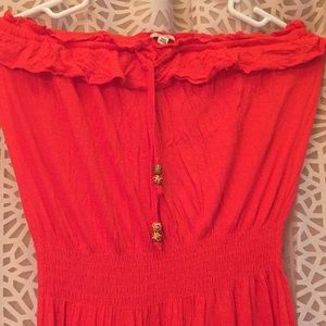 Strapless maxi dress